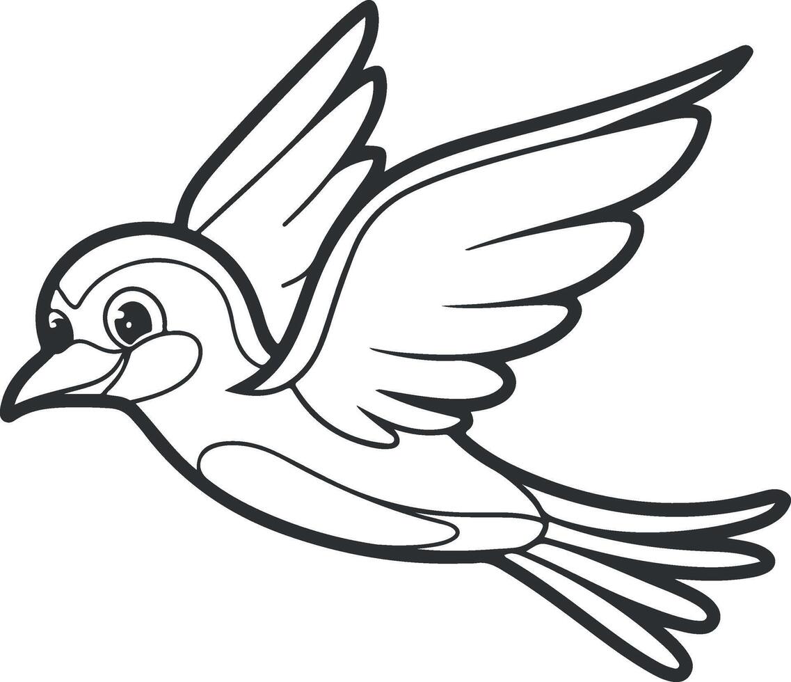 illustration of a dove vector