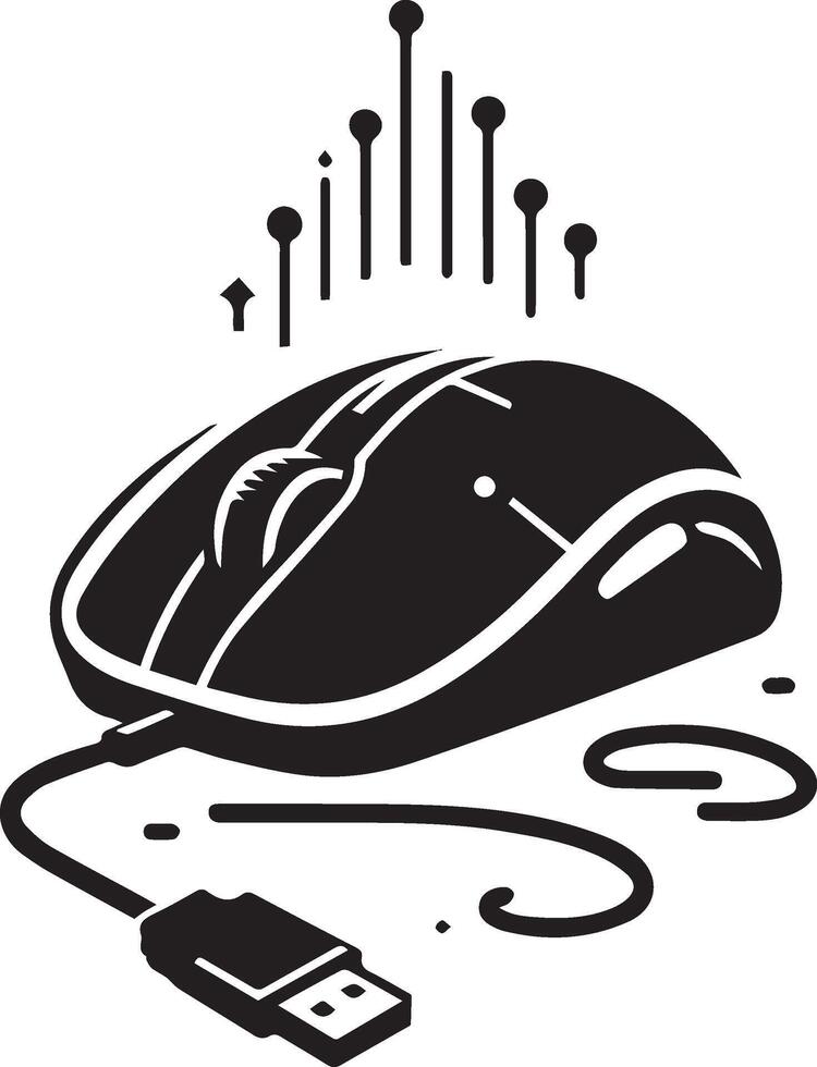 computer mouse icon vector