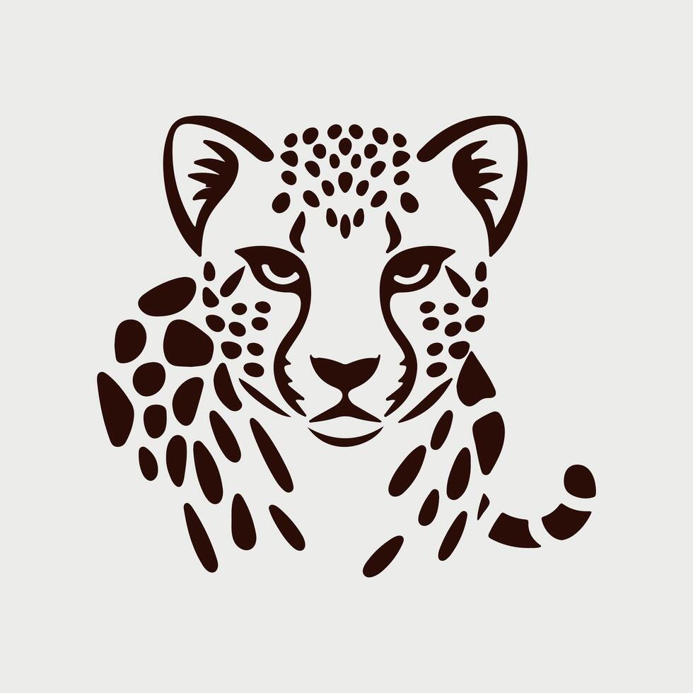 cheetah clip art vector