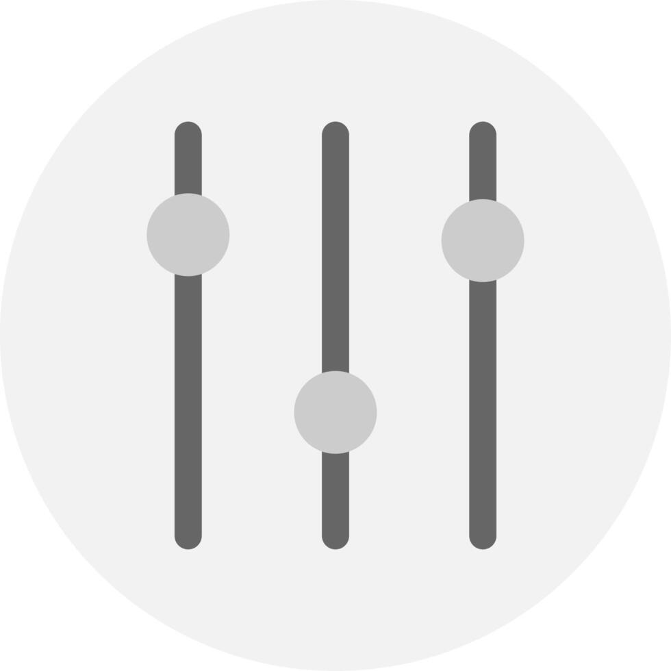 Sound control audio equalizer icon. vector