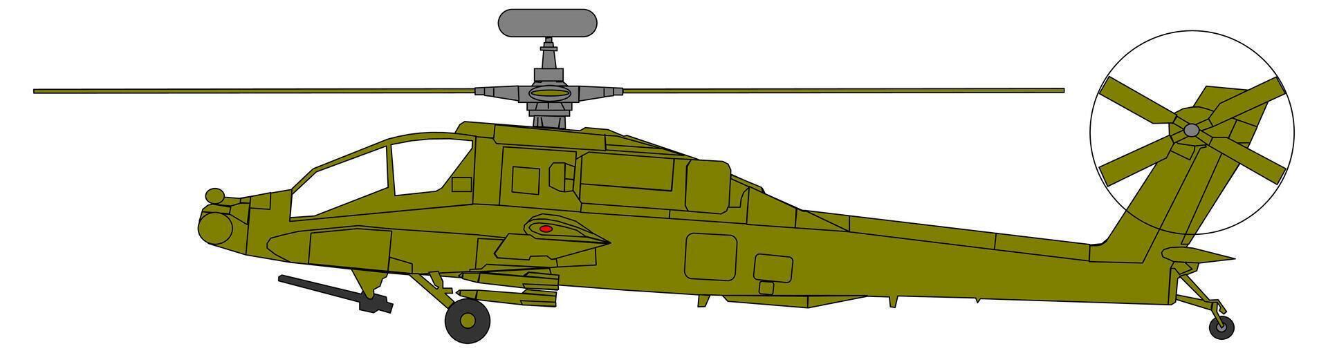 A cartoon helicopter with a propeller on the front vector