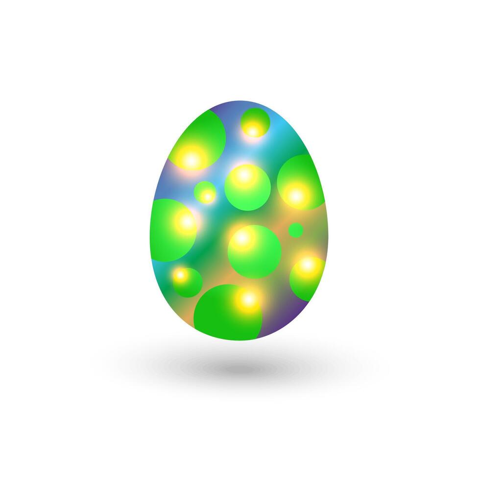Ornamental easter eggs with colorful patterns vector