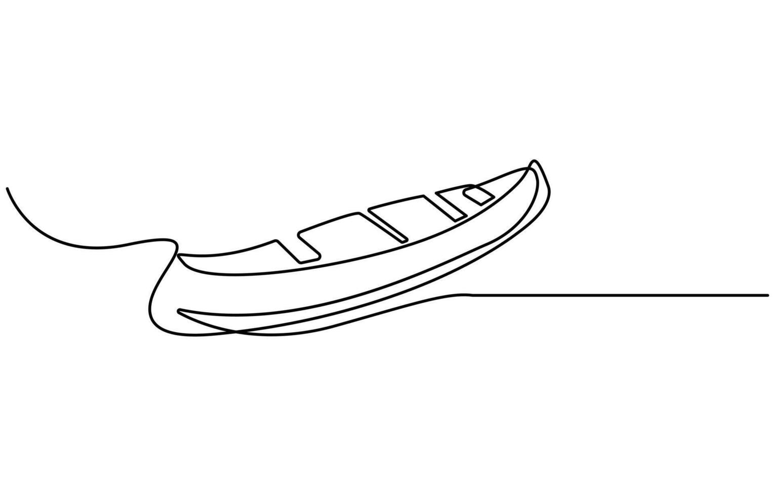 Animated self drawing of continuous line draw canoe trails and rafting club with kayaking equipment vector