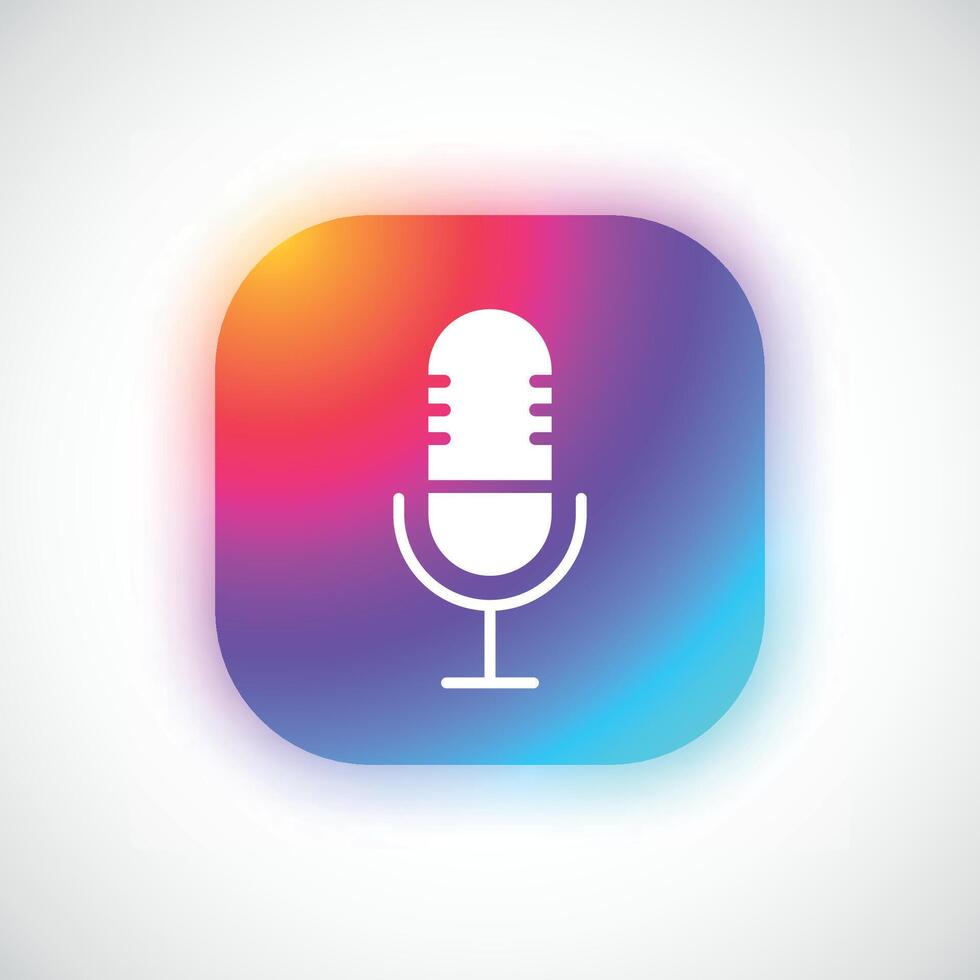 Podcast web button in trebny neumorphism style. vector