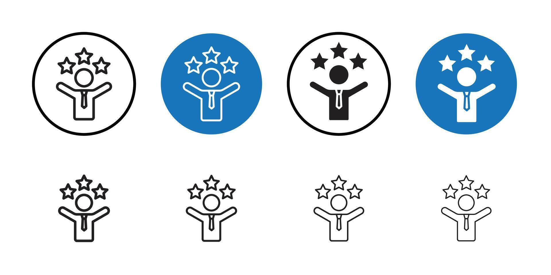Success Icon Thin line art collection vector