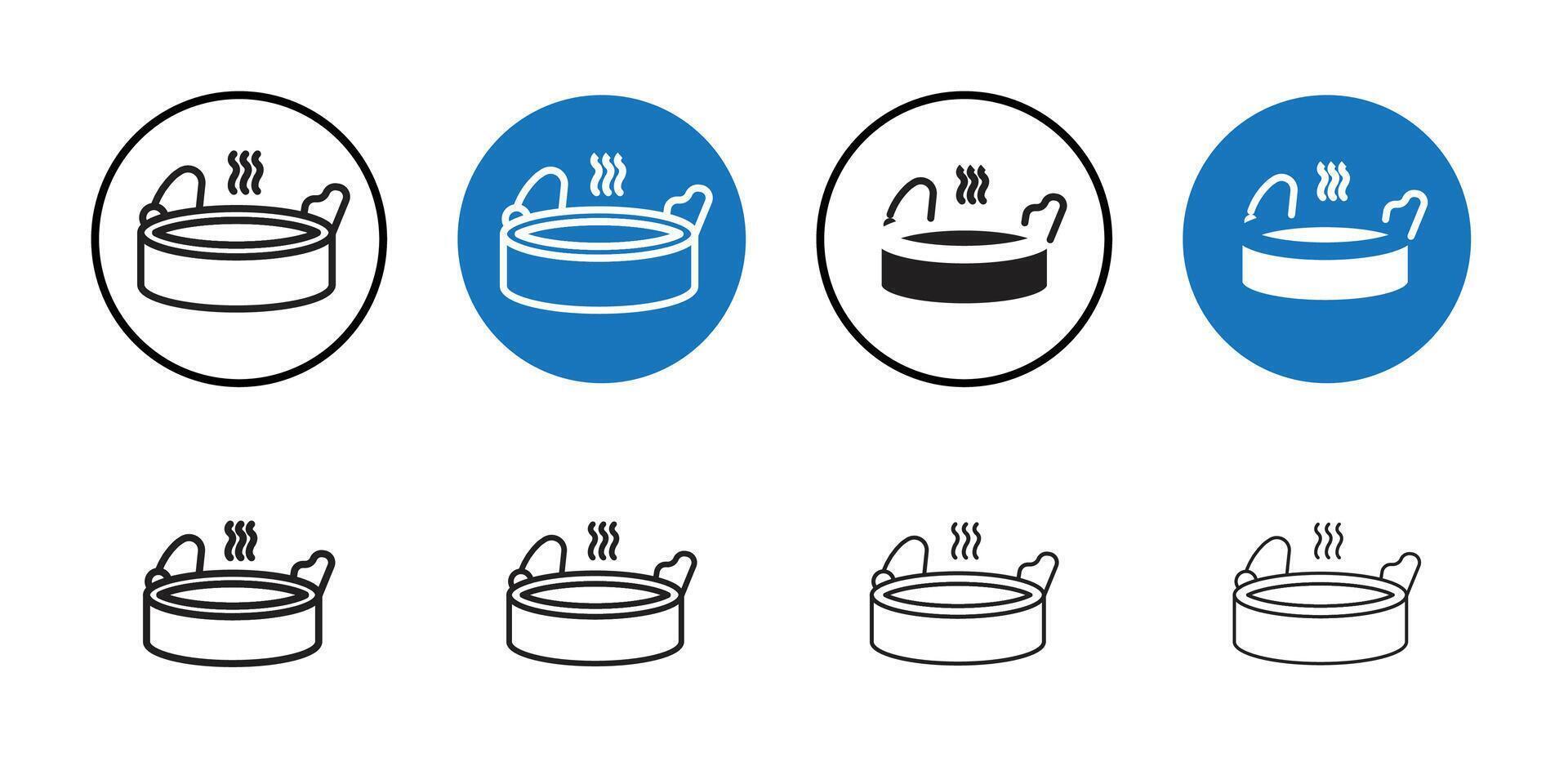 Onsen icon Thin line art collection vector