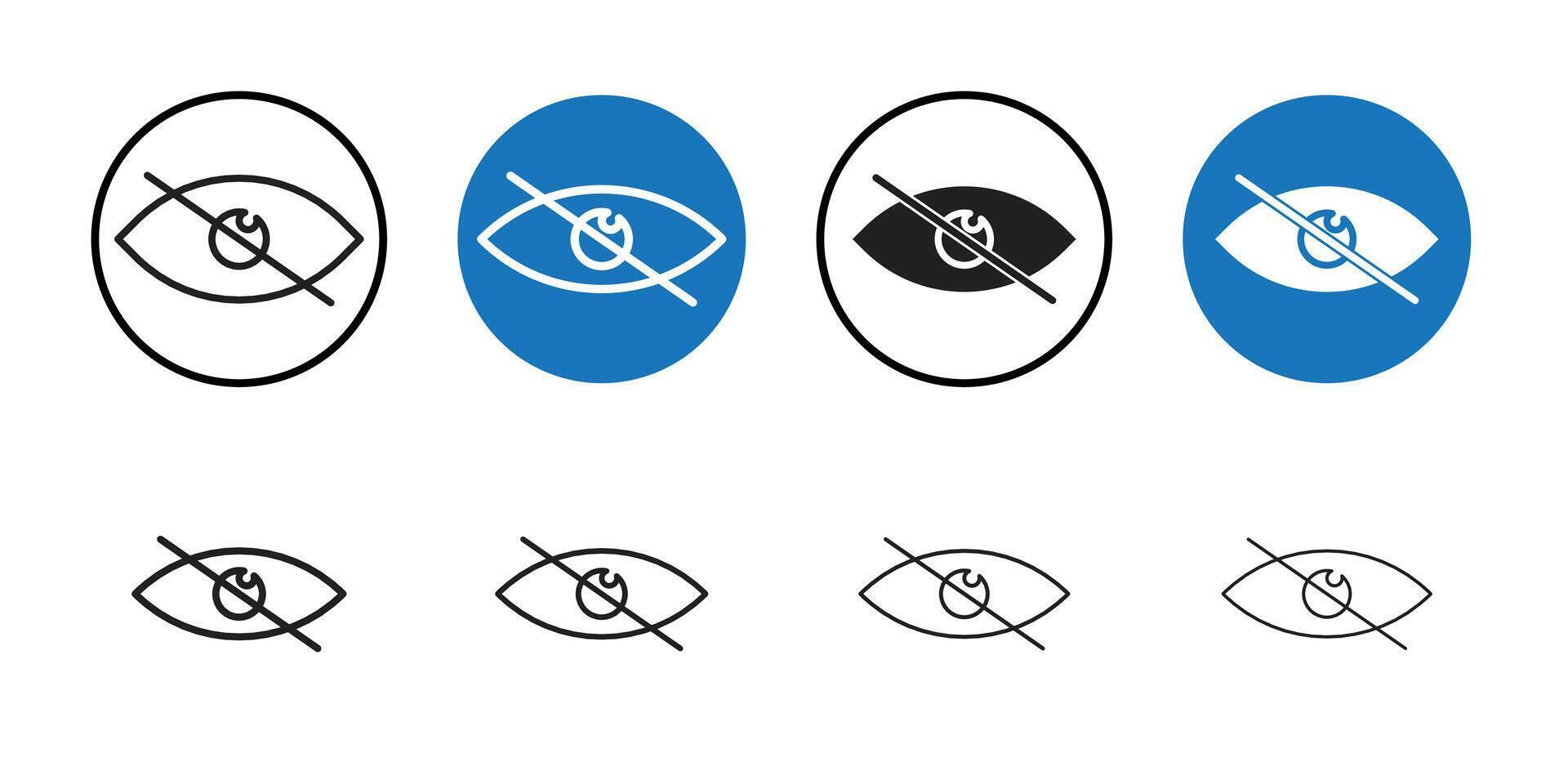 Sensitive content icon Thin line art collection vector