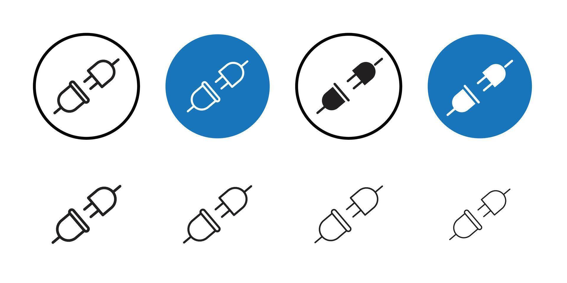 Plugin icon Thin line art collection vector