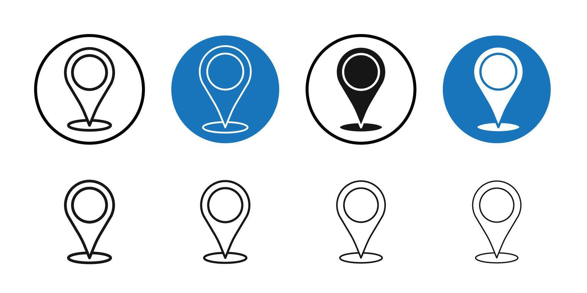 Placeholder icon Thin line art collection vector