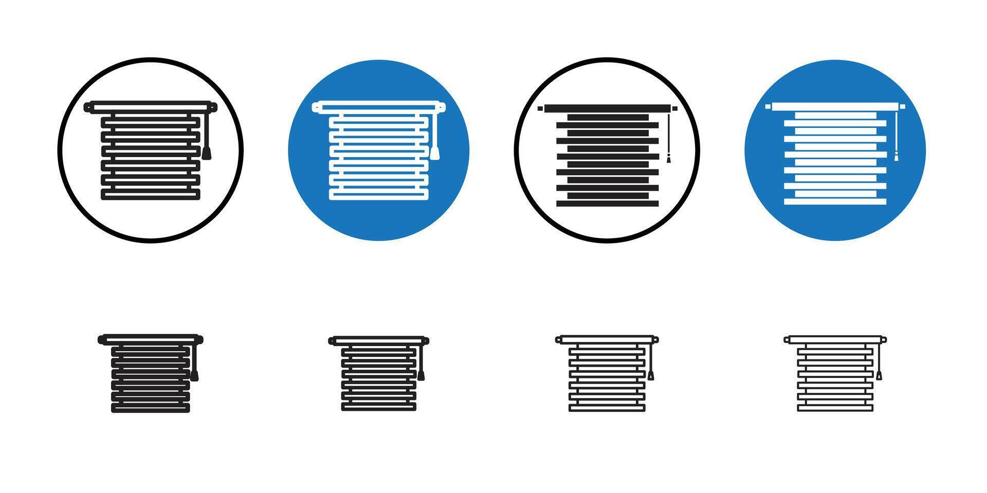 Jalousie icon Thin line art collection vector