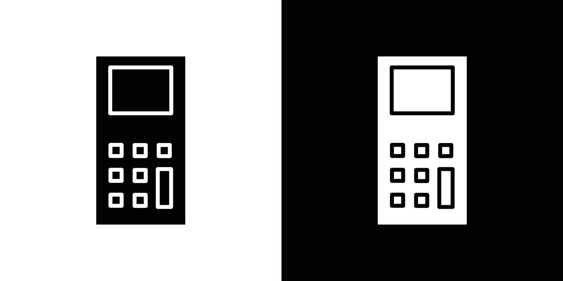 pos terminal icon Flat art illustration in outline vector