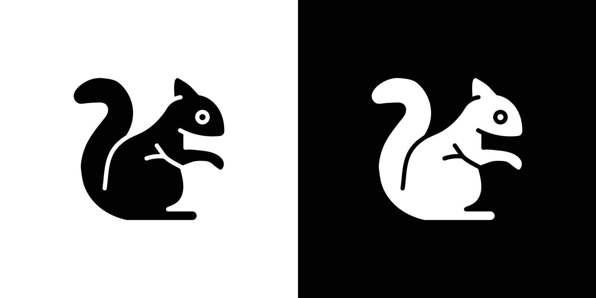 squirrel icon Flat art illustration in outline vector
