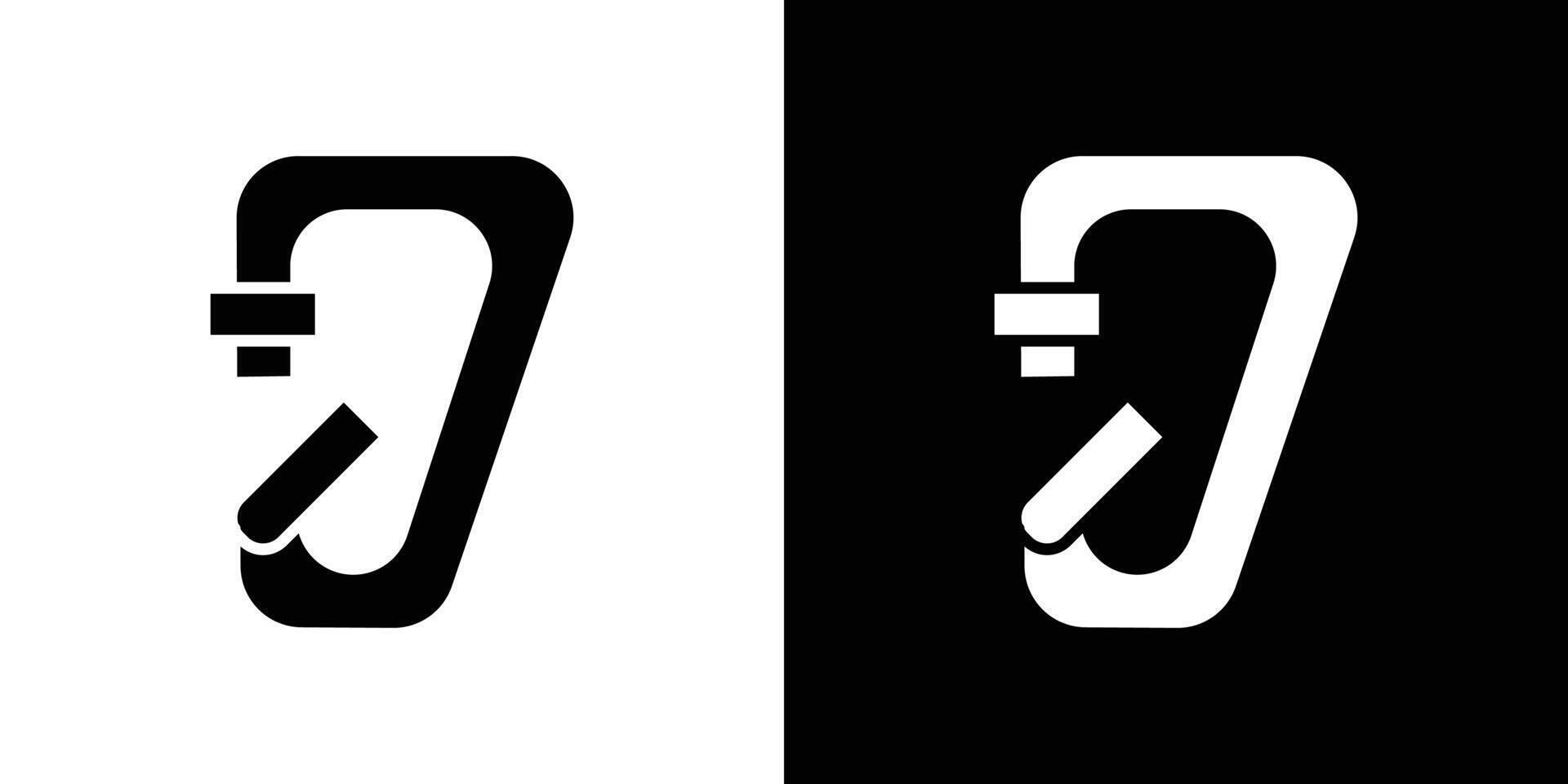 Rope Hook icon Flat art illustration in outline vector