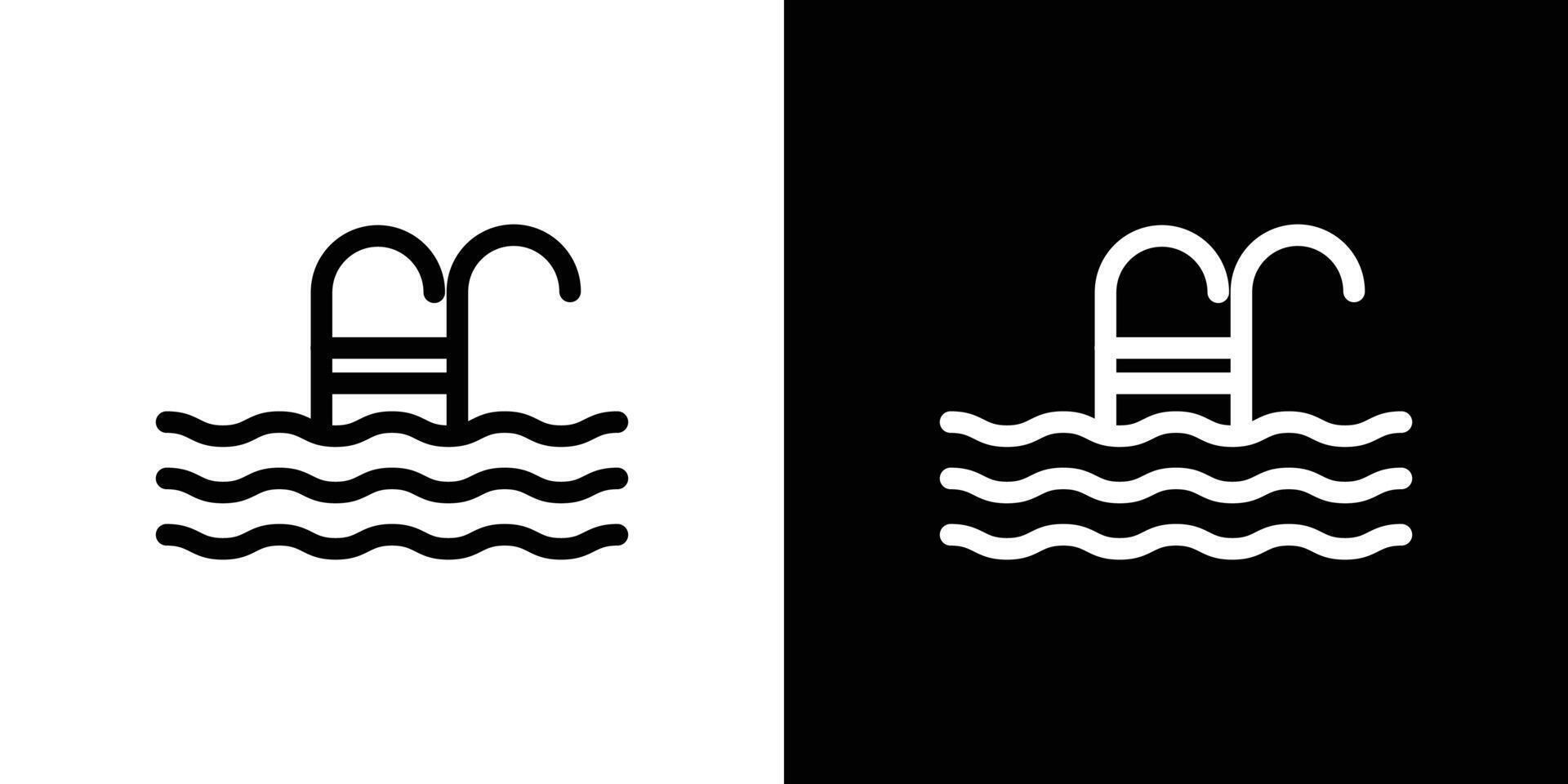 Swimming Pool icon set illustration vector