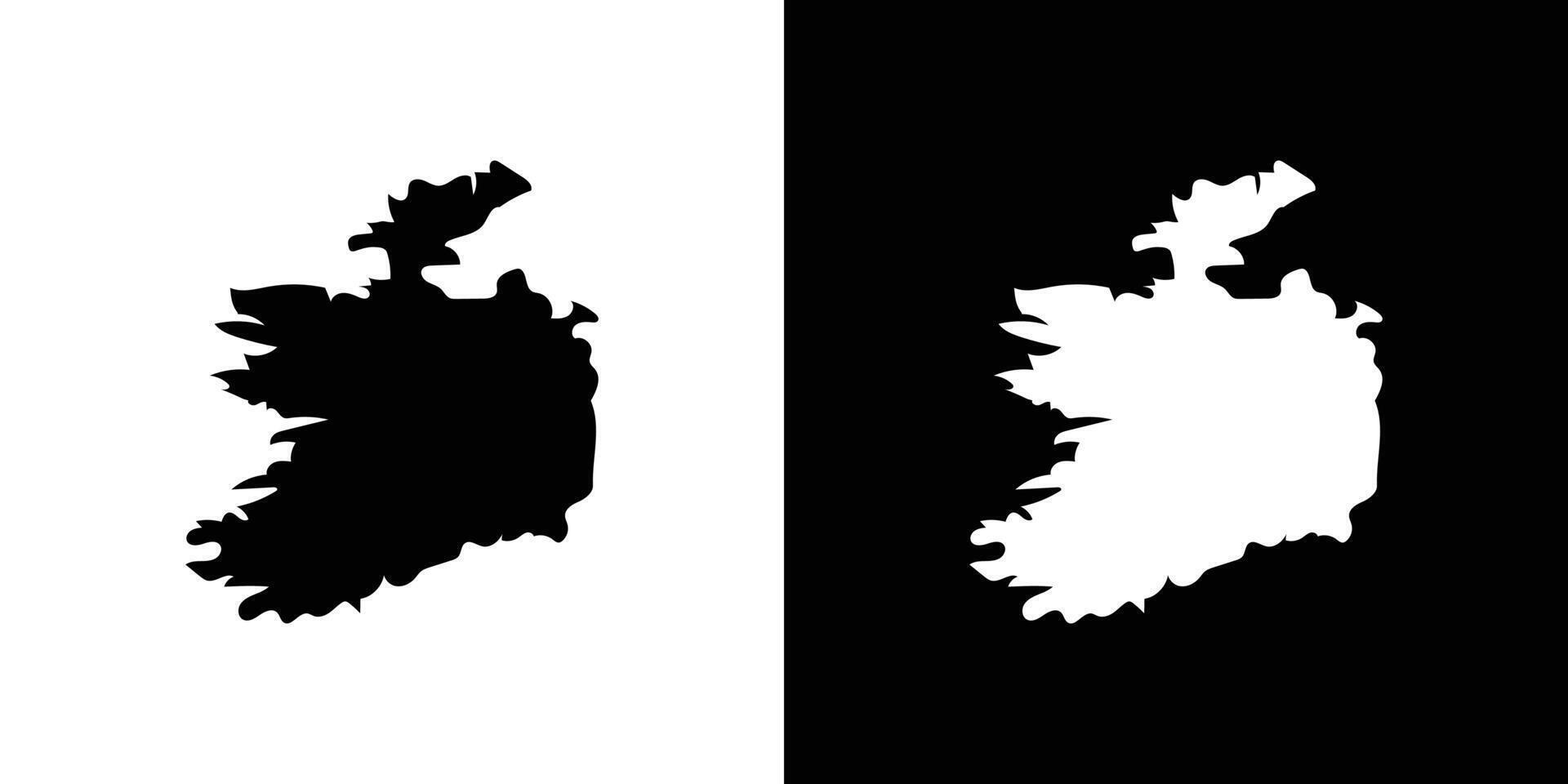 Ireland map icon Flat art illustration in outline vector