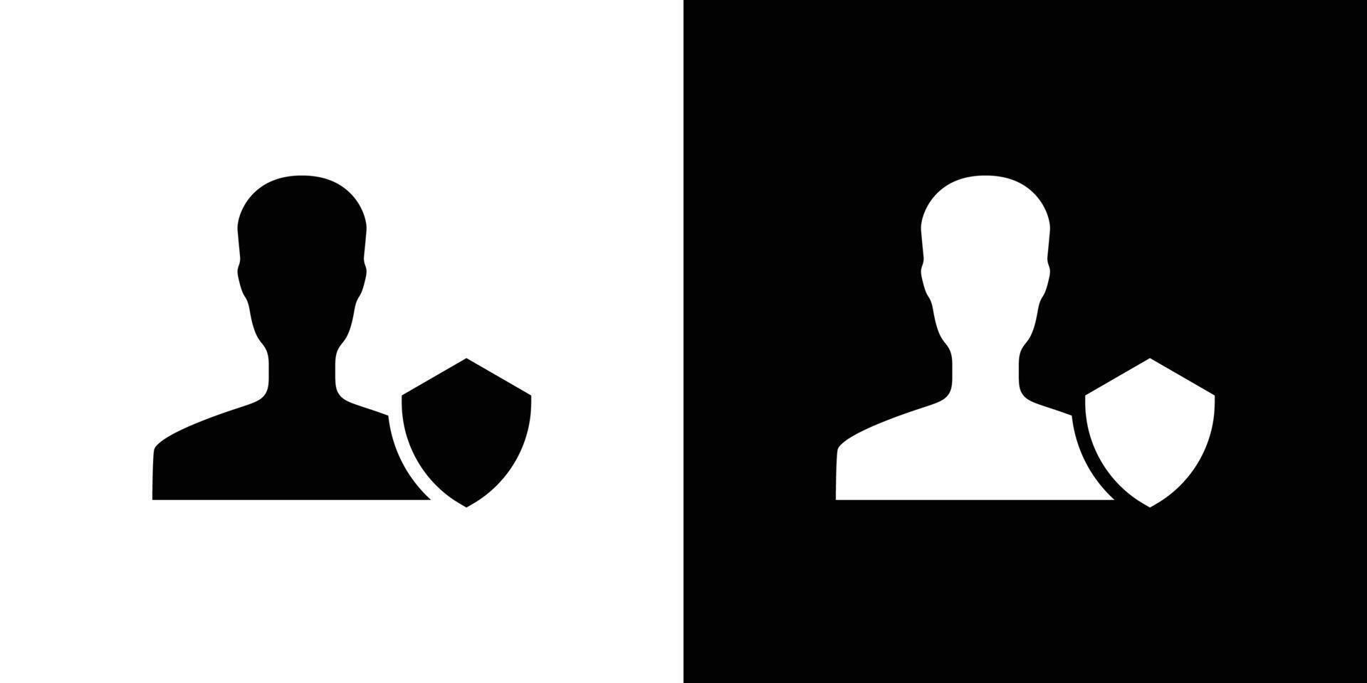 user protection shield icon set illustration vector