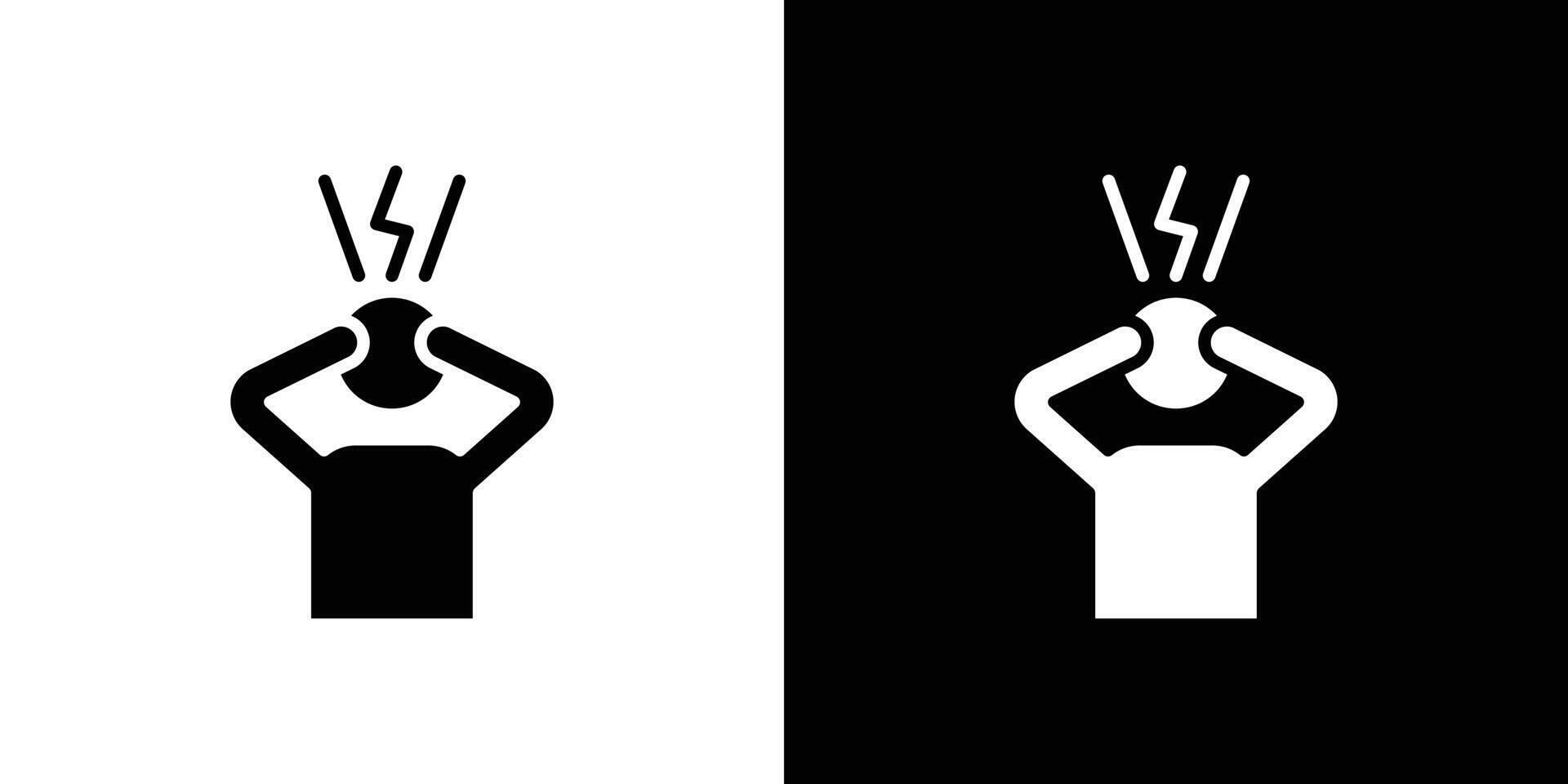 Anxiety icon Art design illustration vector