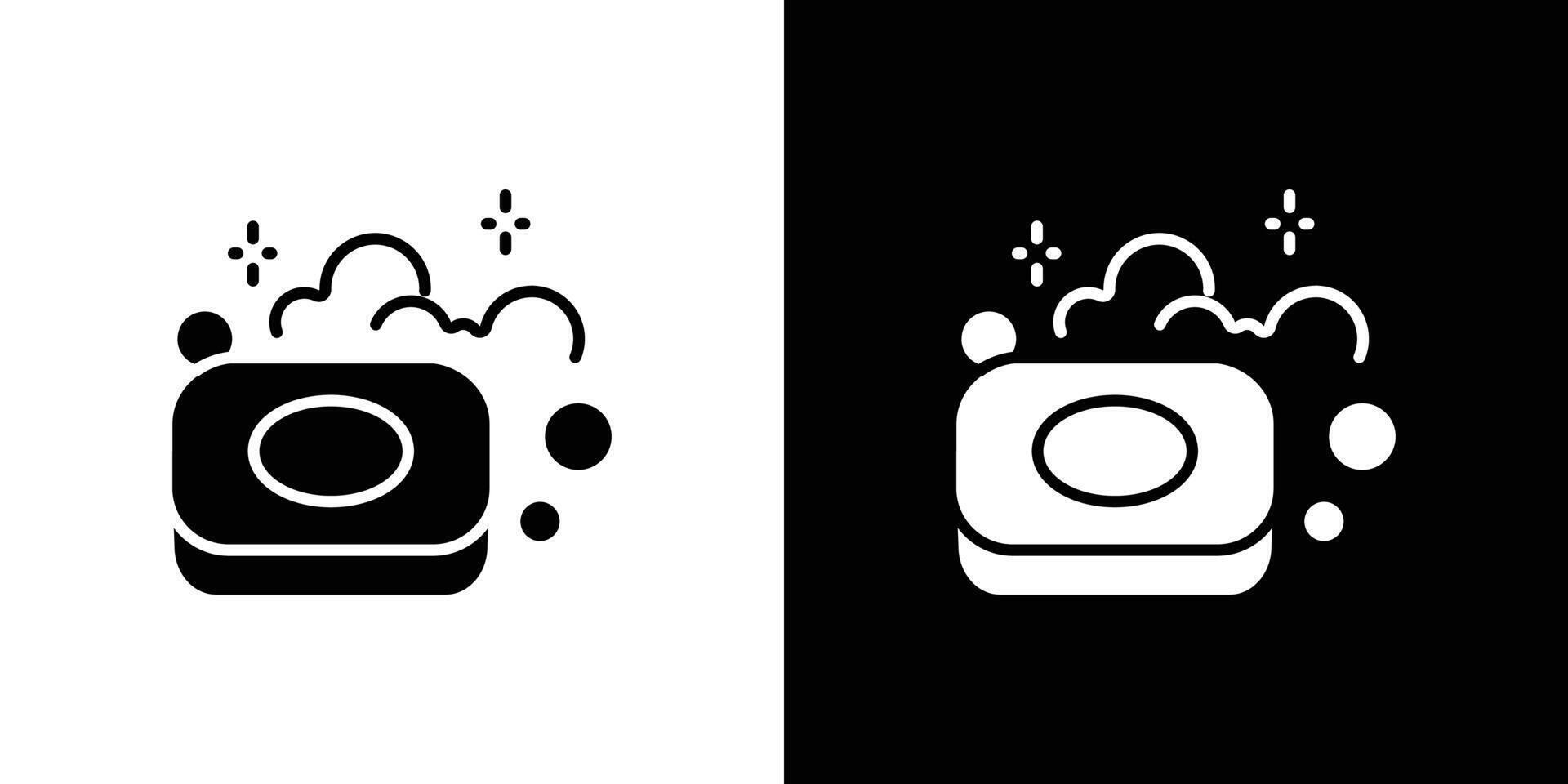 Bubbles and foam icon set illustration vector