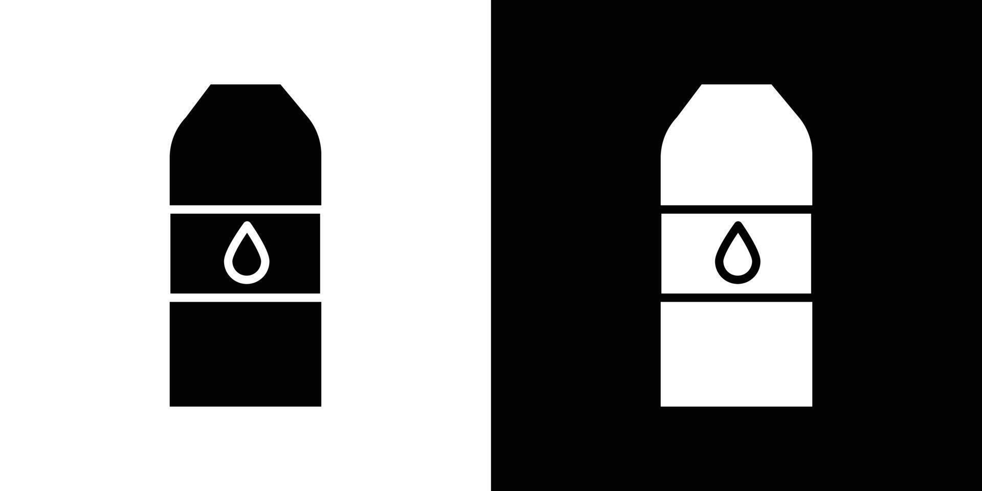 Water bottle icon Flat art illustration in outline vector