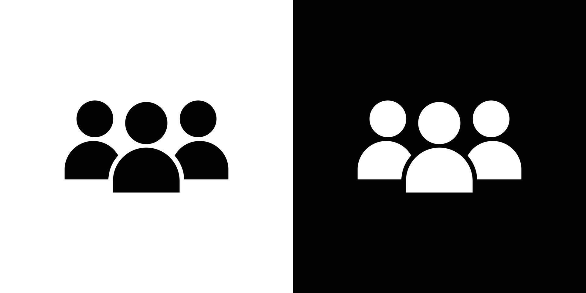 community icon Flat art illustration in outline vector
