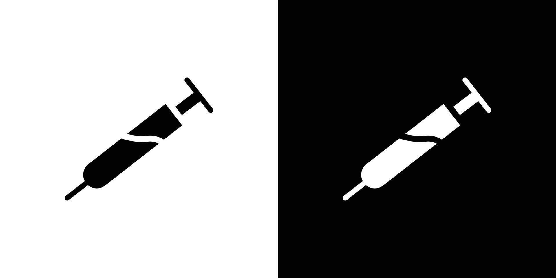 Insulin syringe icon set illustration vector