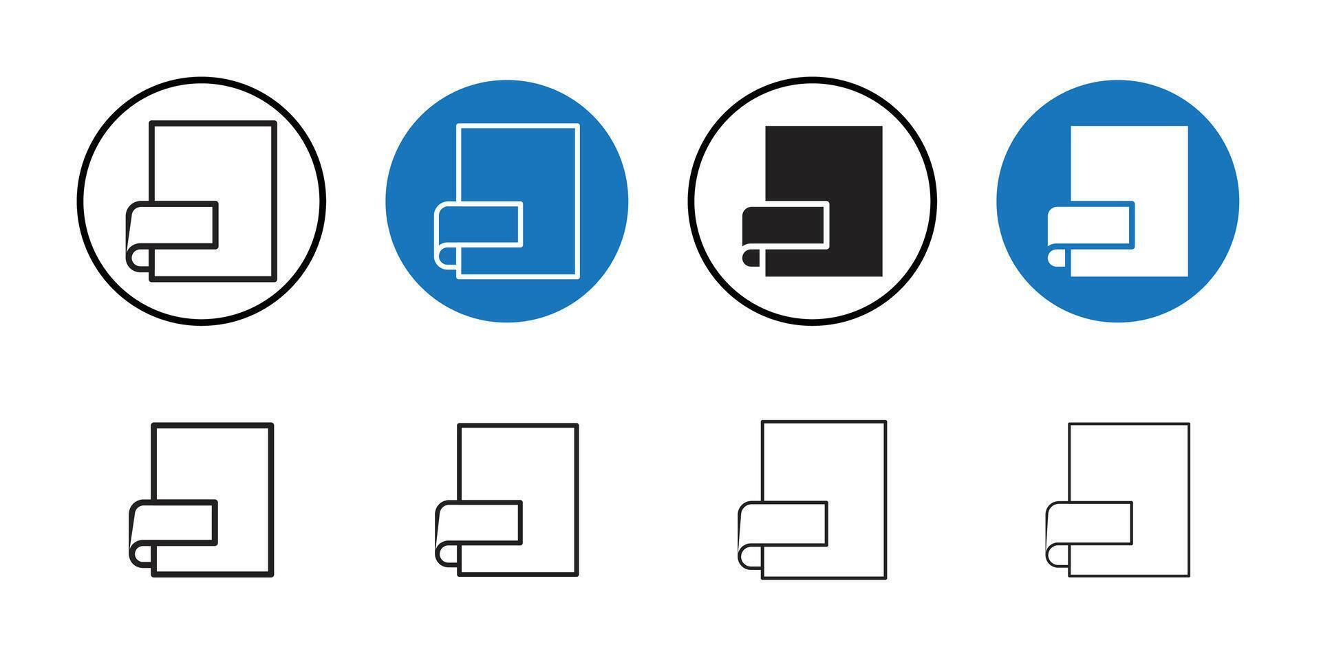 Format icon Thin line art collection vector
