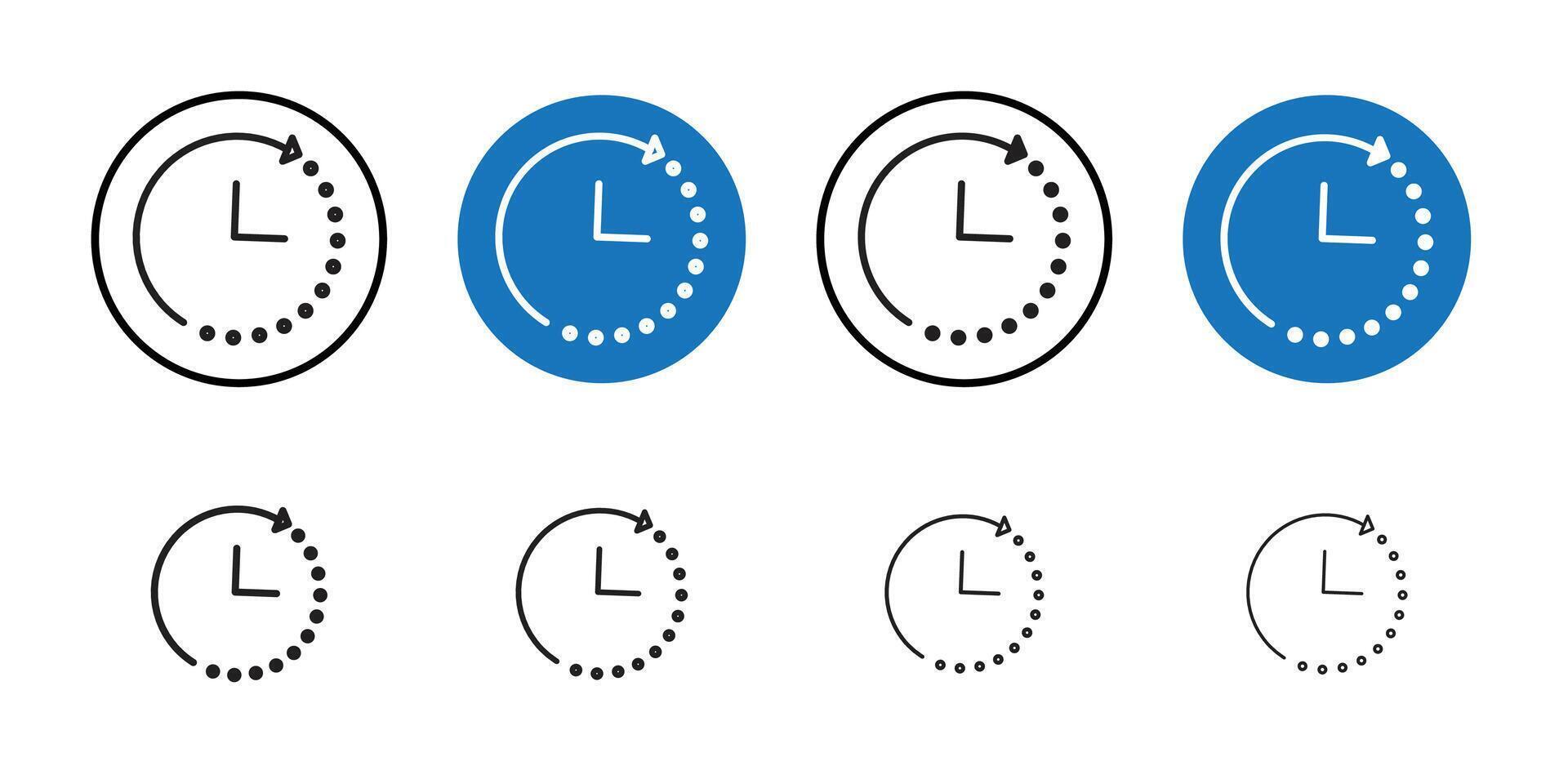 History icon Thin line art collection vector
