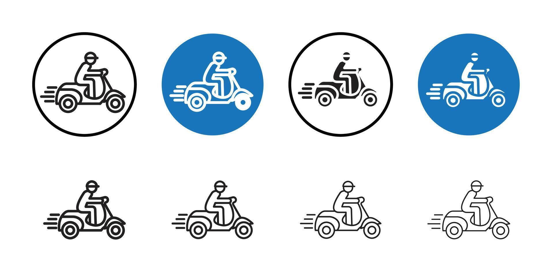 Delivery icon Thin line art collection vector