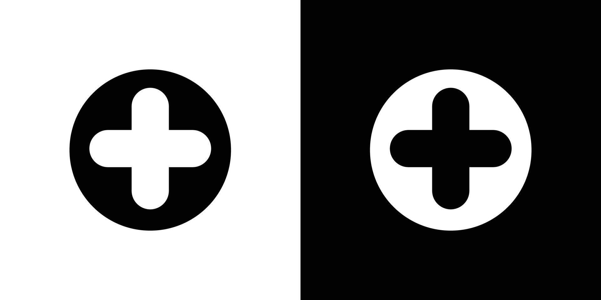Add Icon Flat art illustration in outline vector