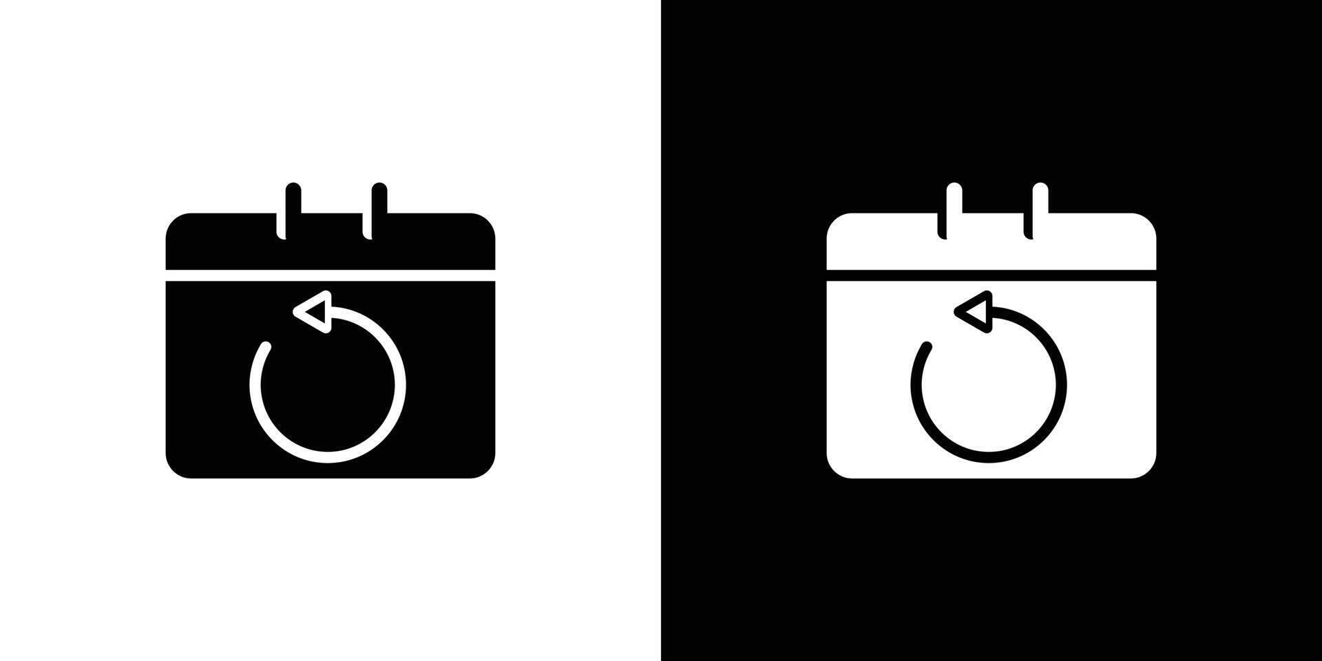 Update Calendar icon Flat art illustration in outline vector