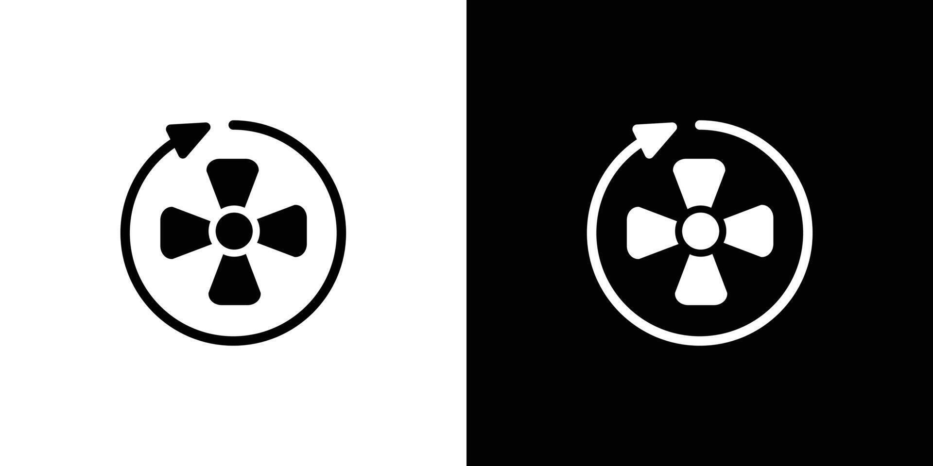 Ventilation icon Flat art illustration in outline vector