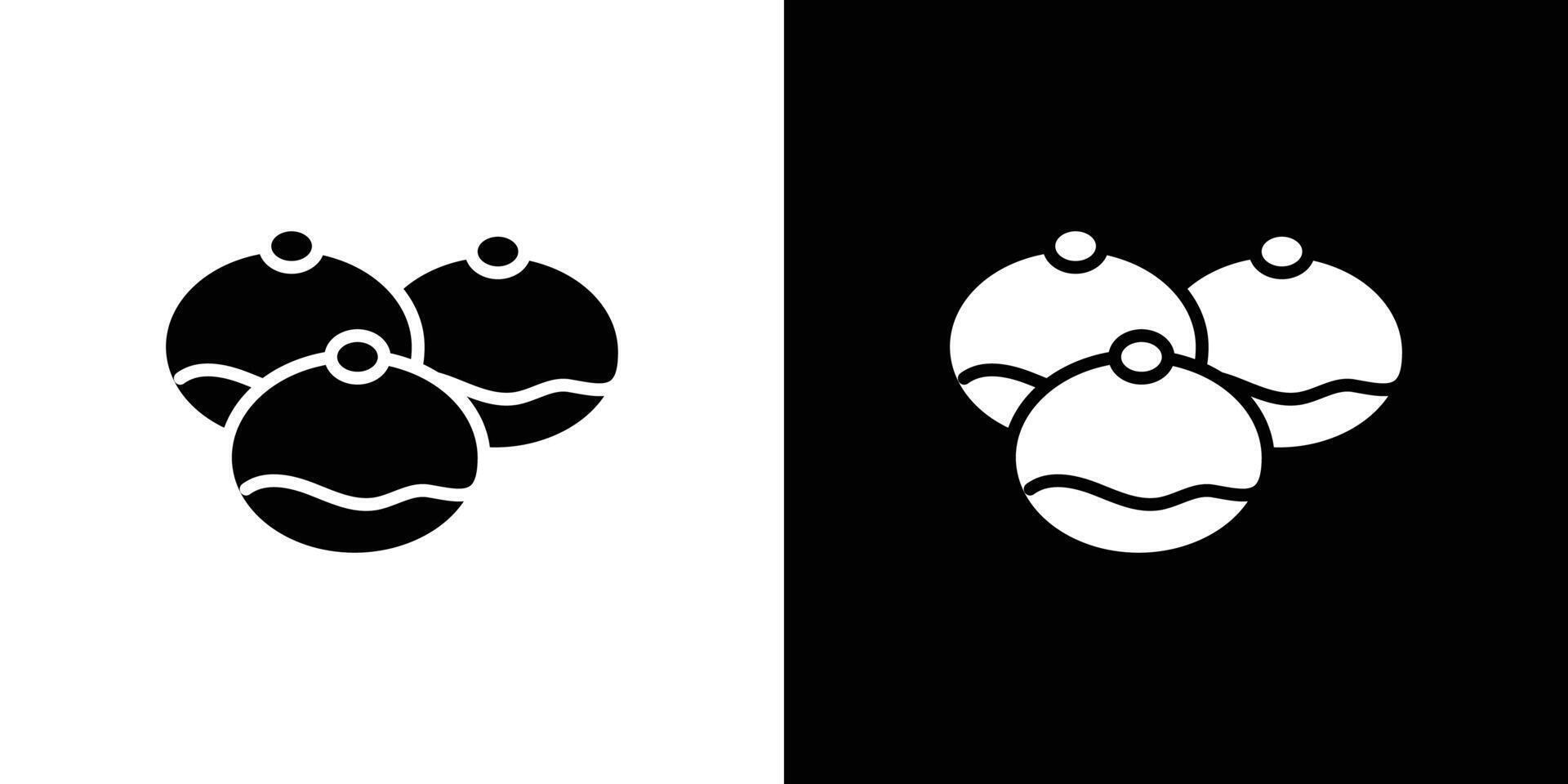 belgian buns icon Flat art illustration in outline vector
