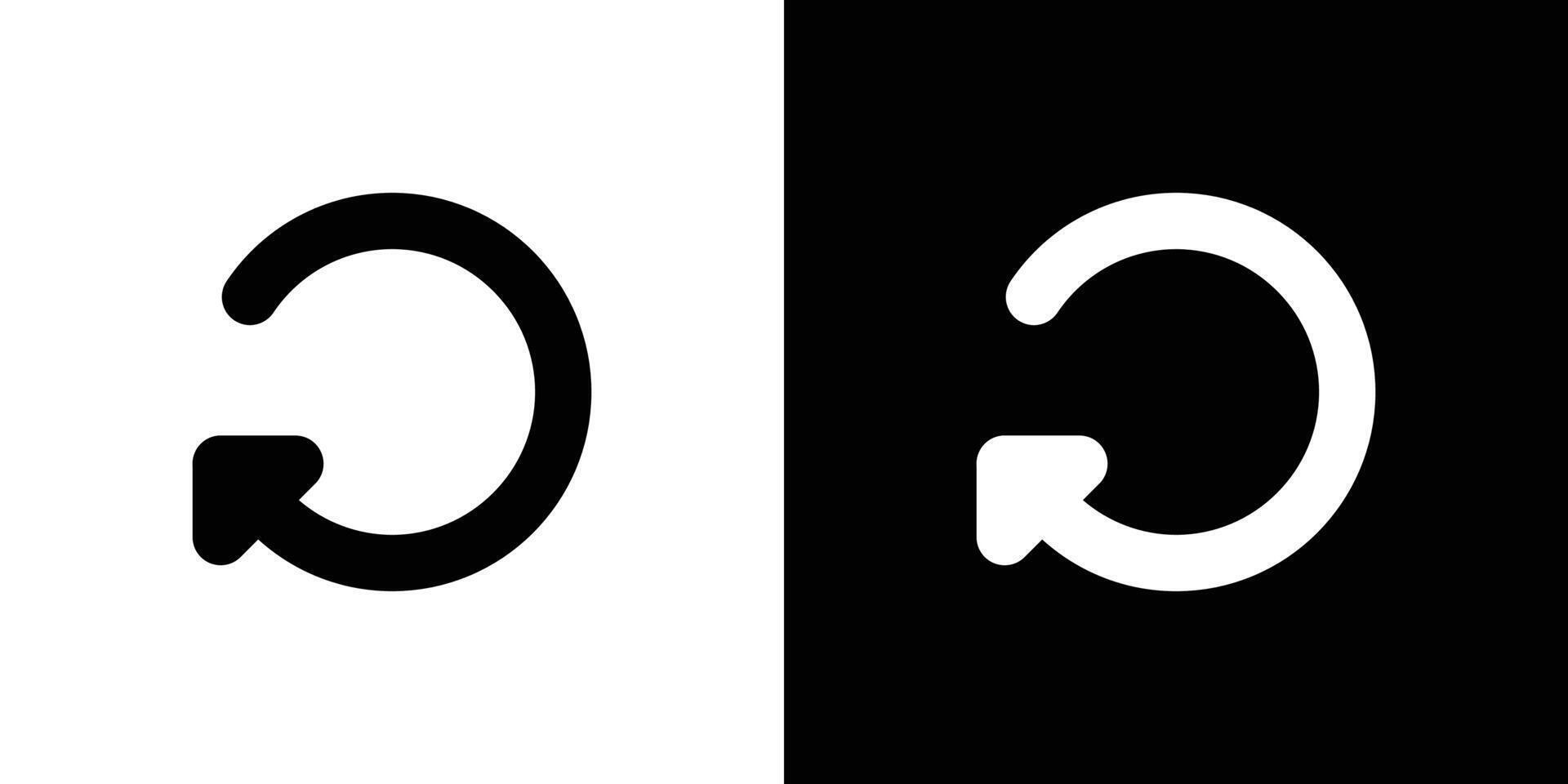 Refresh icon set vector
