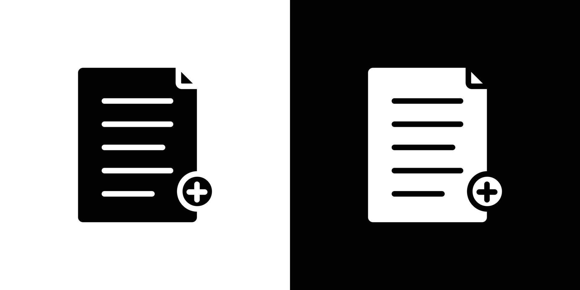 Add new document icon set illustration vector