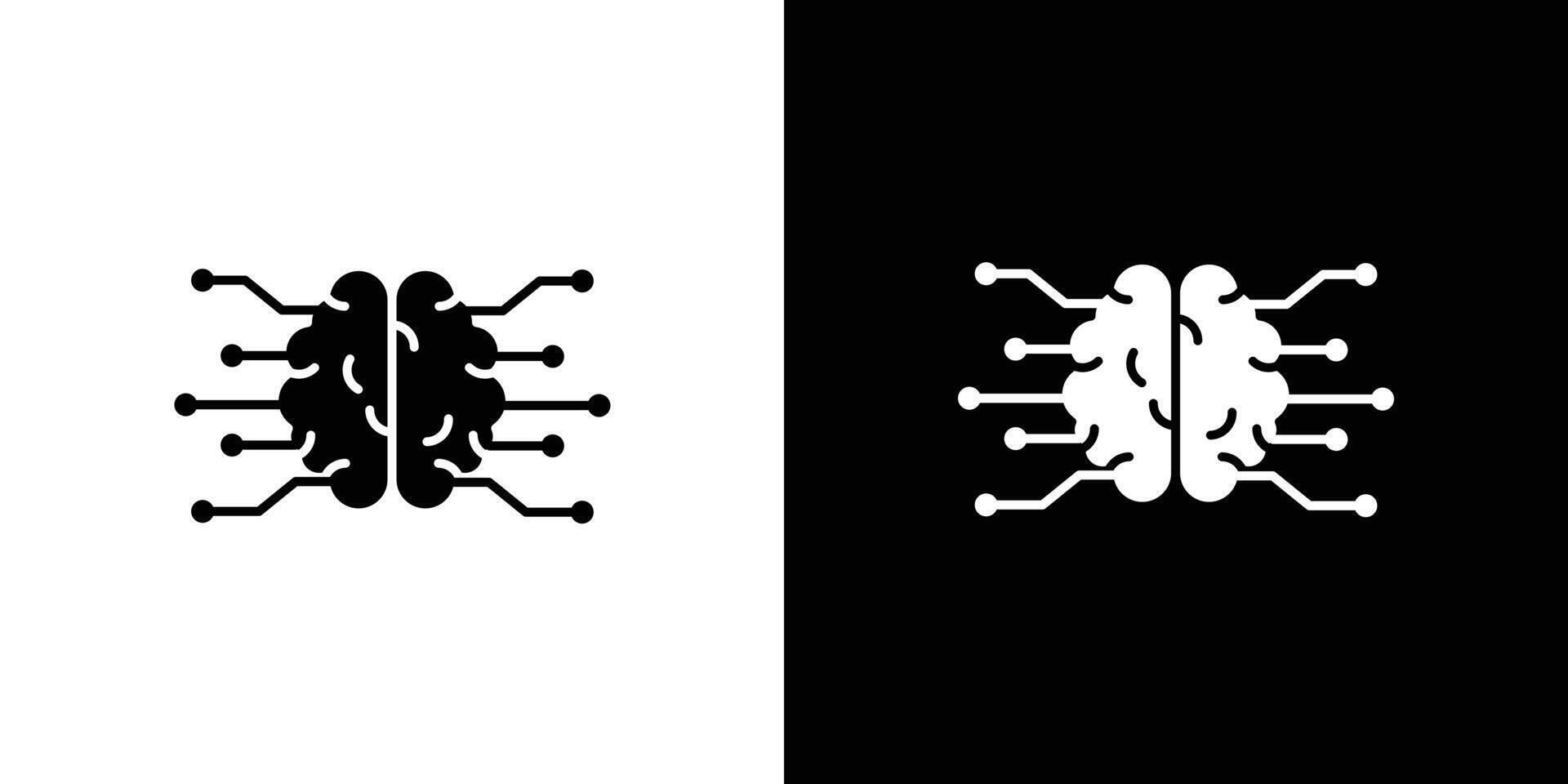 Artificial intelligence icon Art design illustration vector