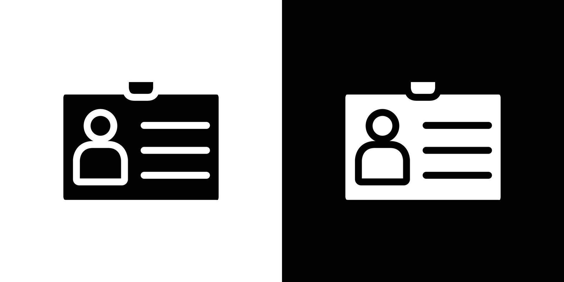 identity card icon set illustration vector