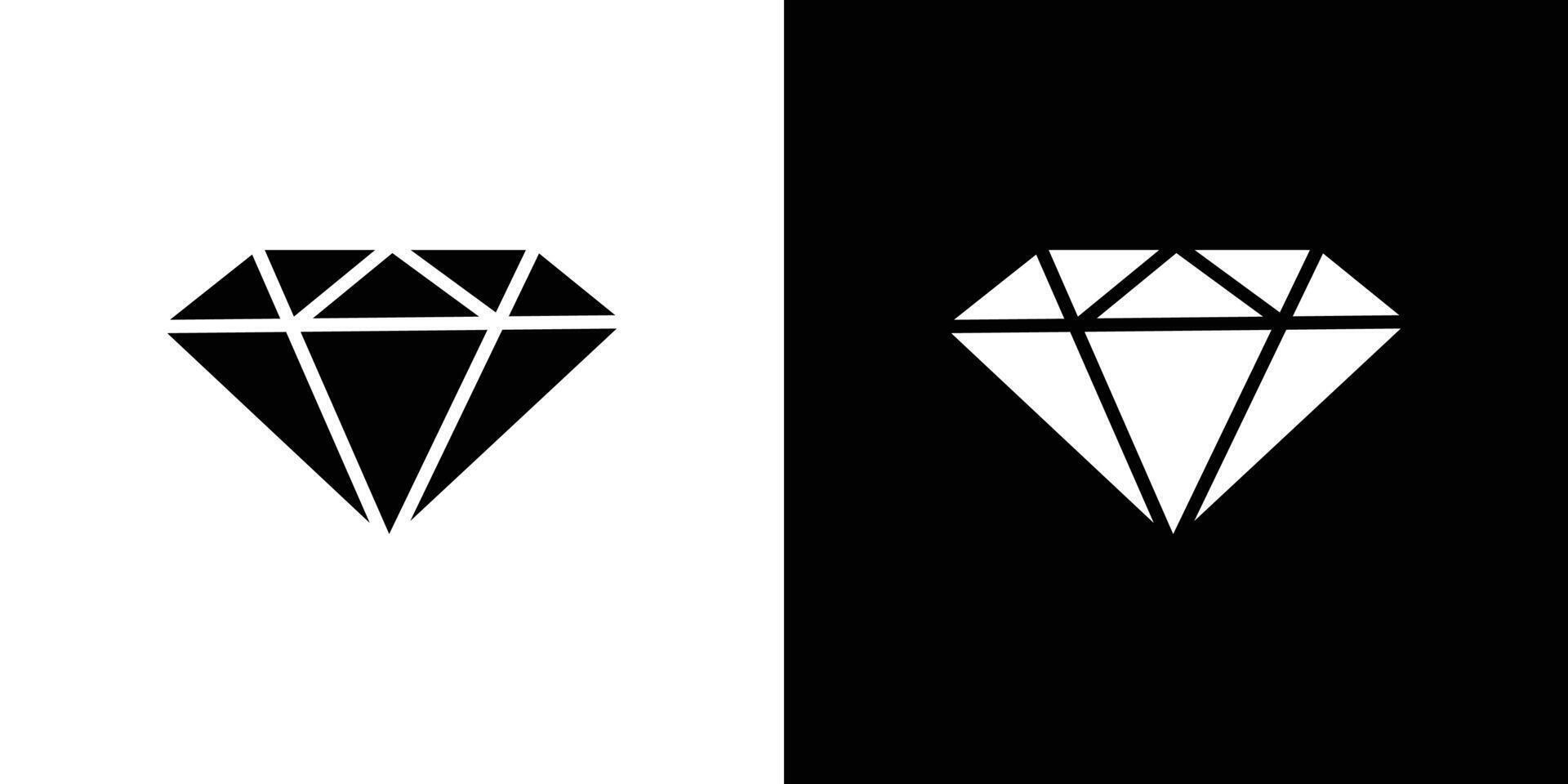 diamond icon Flat art illustration in outline vector