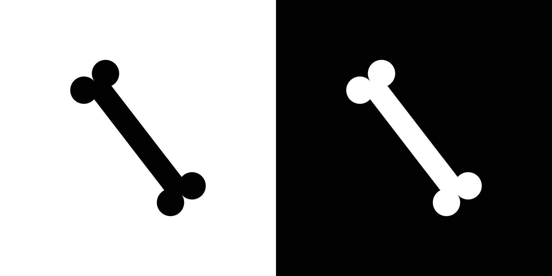 Bone icon Flat art illustration in outline vector