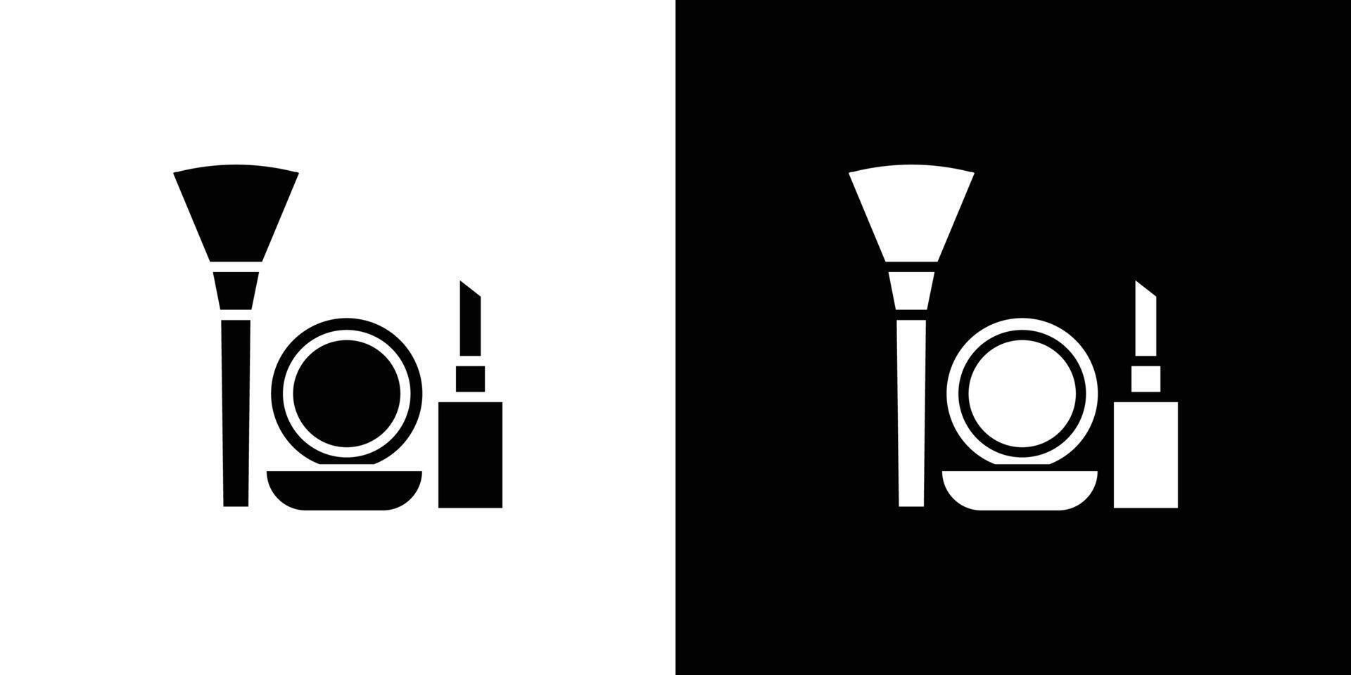 makeup icon Flat art illustration in outline vector