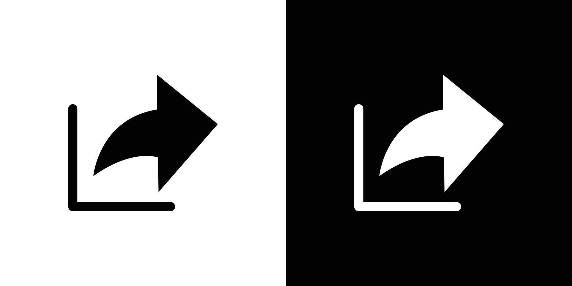 Share page icon Flat art illustration in outline vector