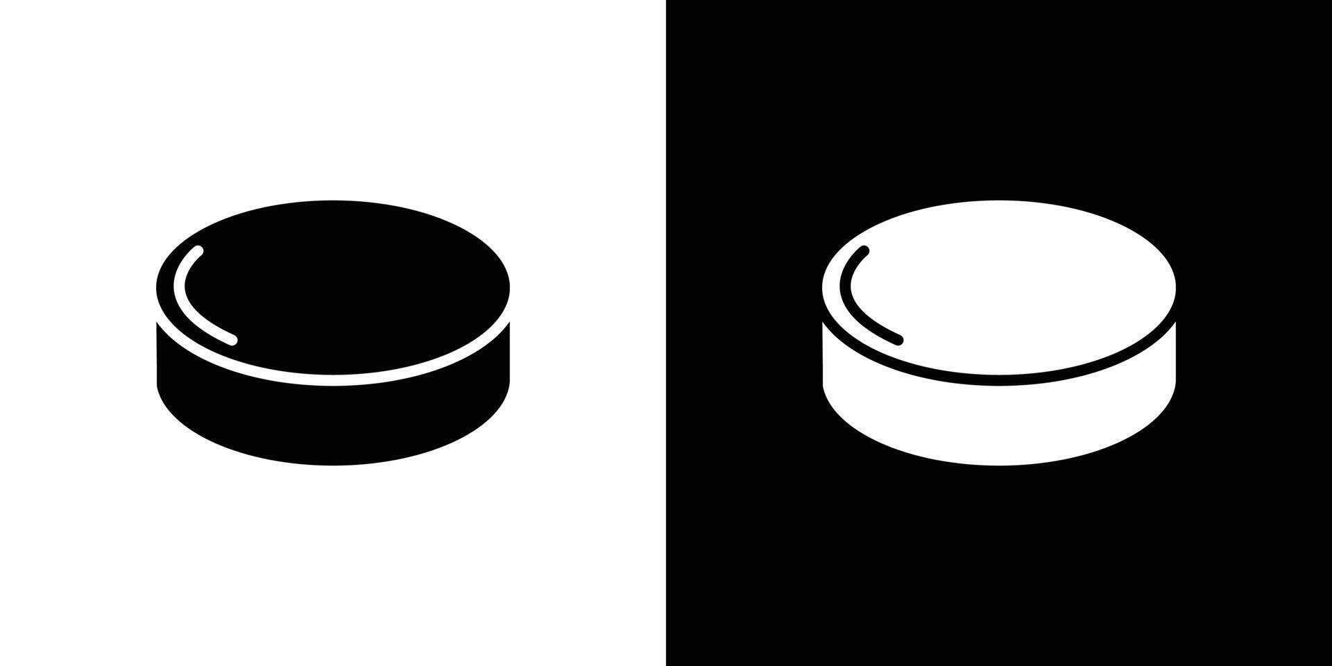 Puck icon Flat art illustration in outline vector