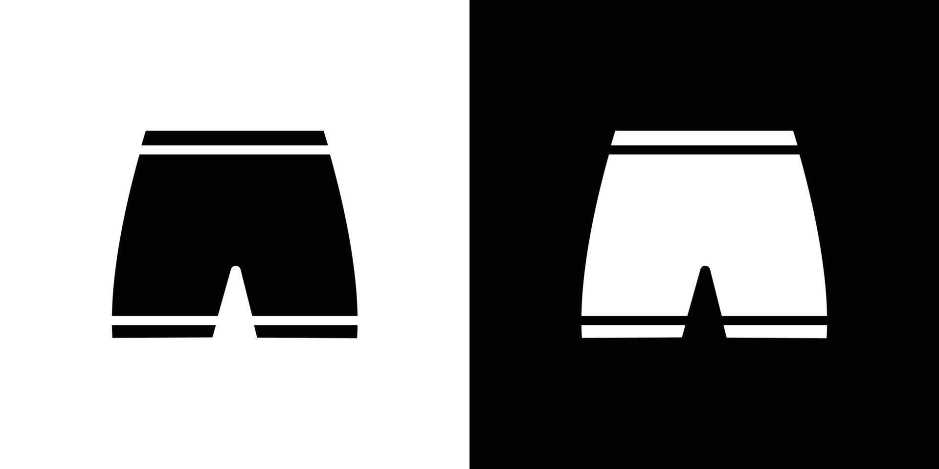 shorts icon Flat art illustration in outline vector