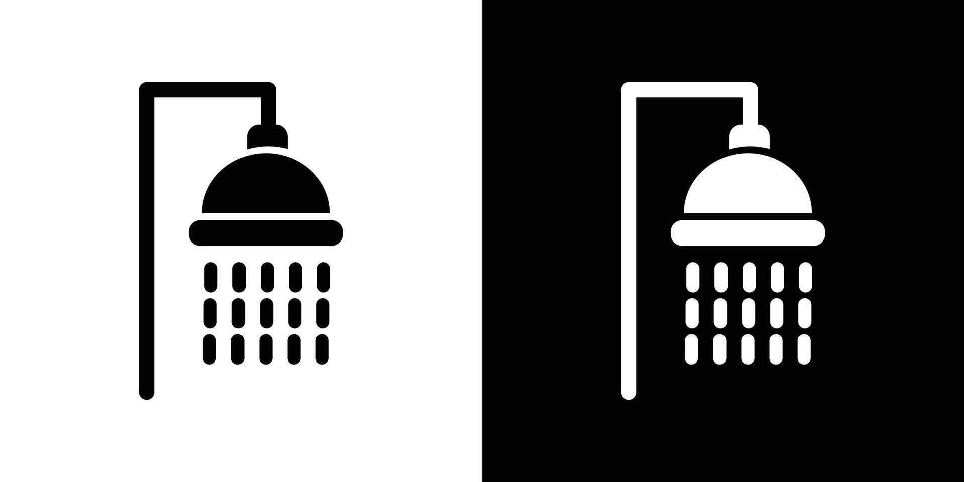 Shower icon Flat art illustration in outline vector