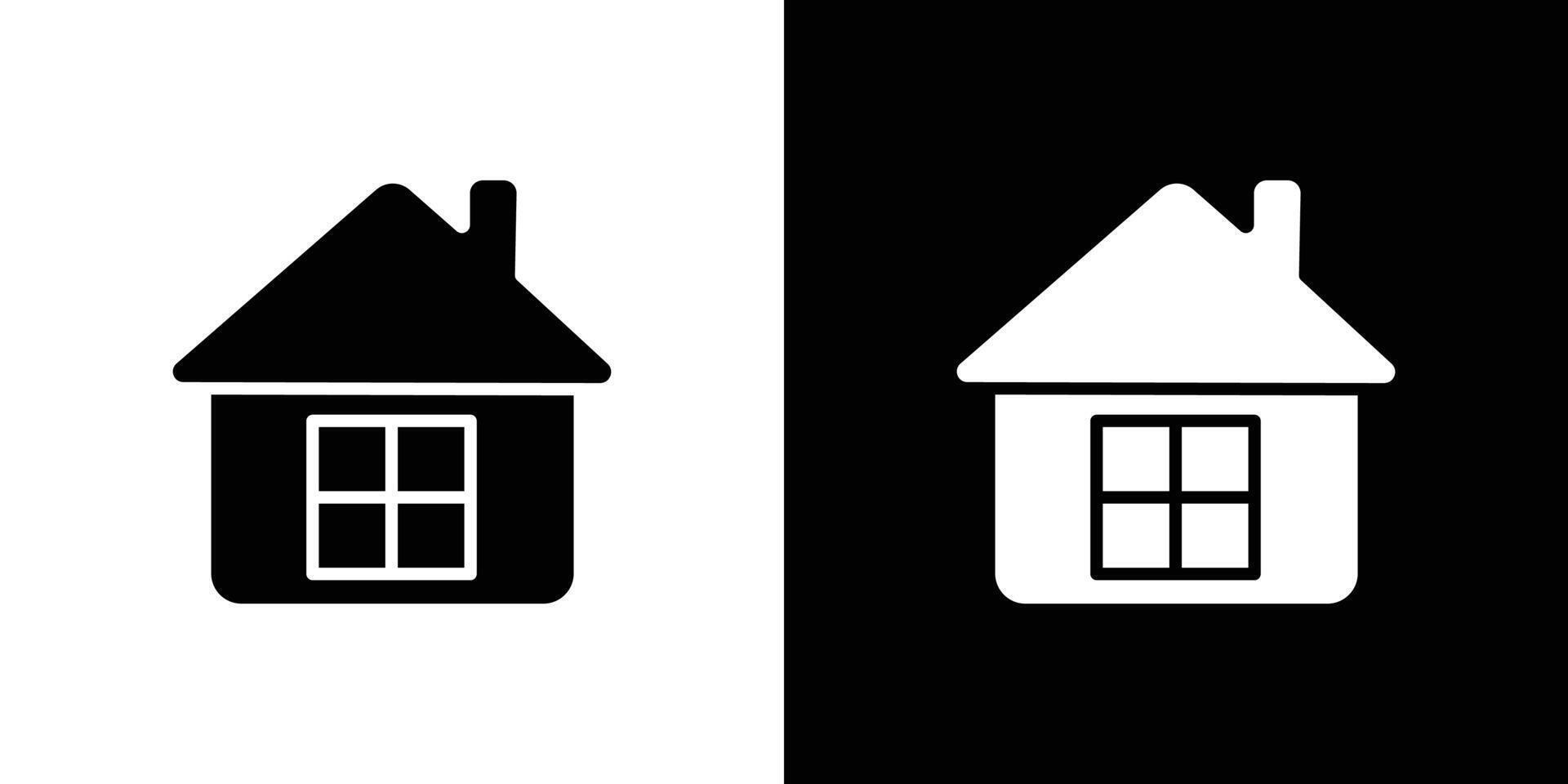 Home icon Flat art illustration in outline vector