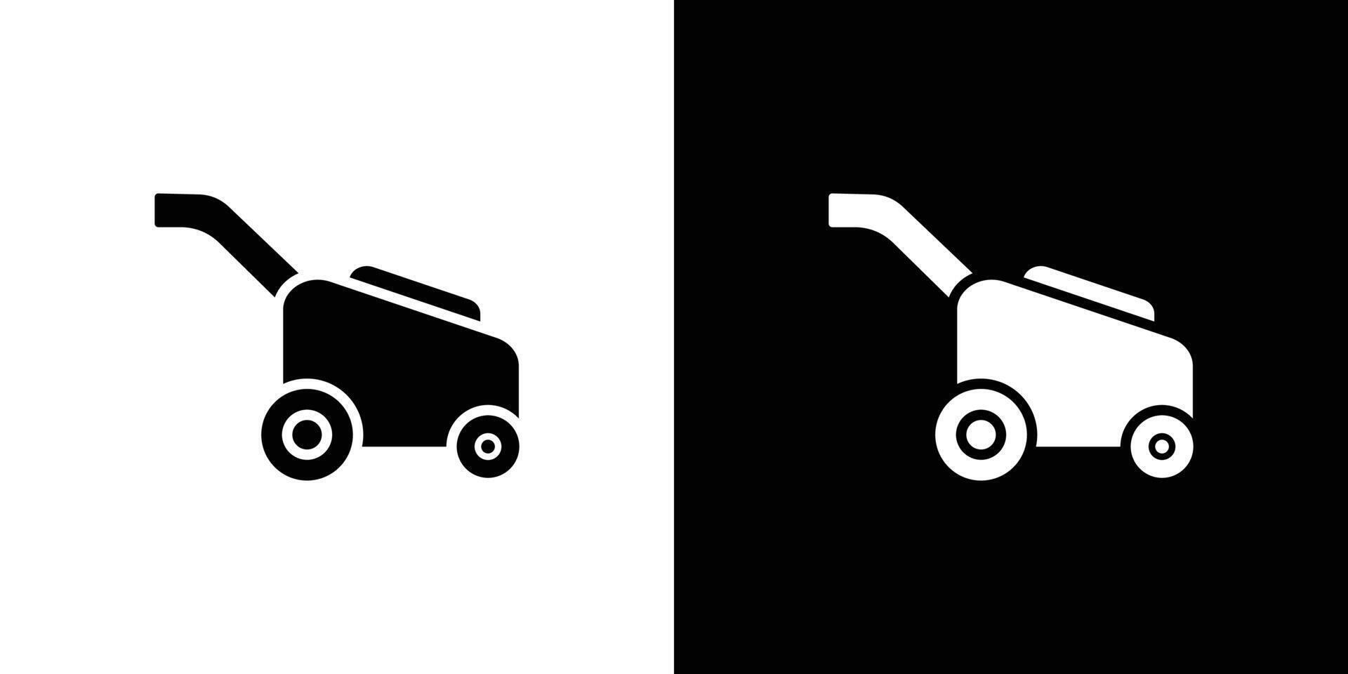 Lawn mower icon Flat art illustration in outline vector