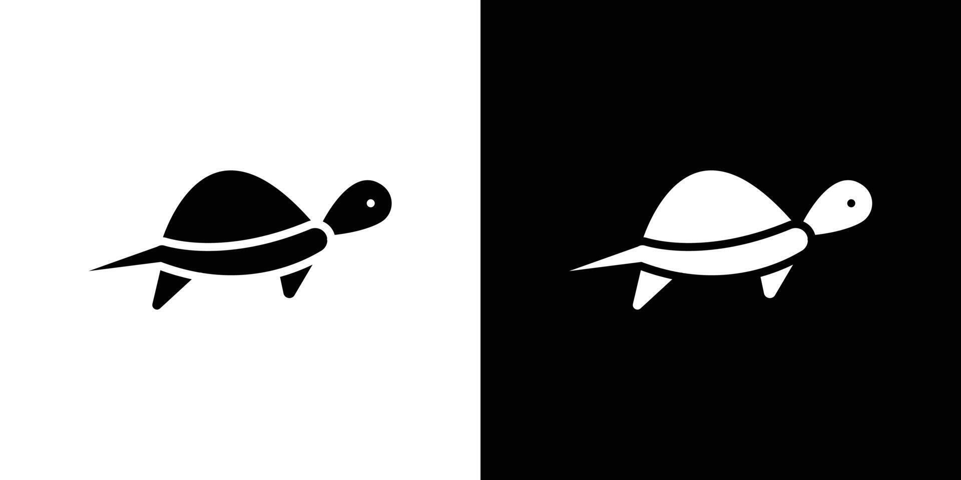 turtle icon Flat art illustration in outline vector