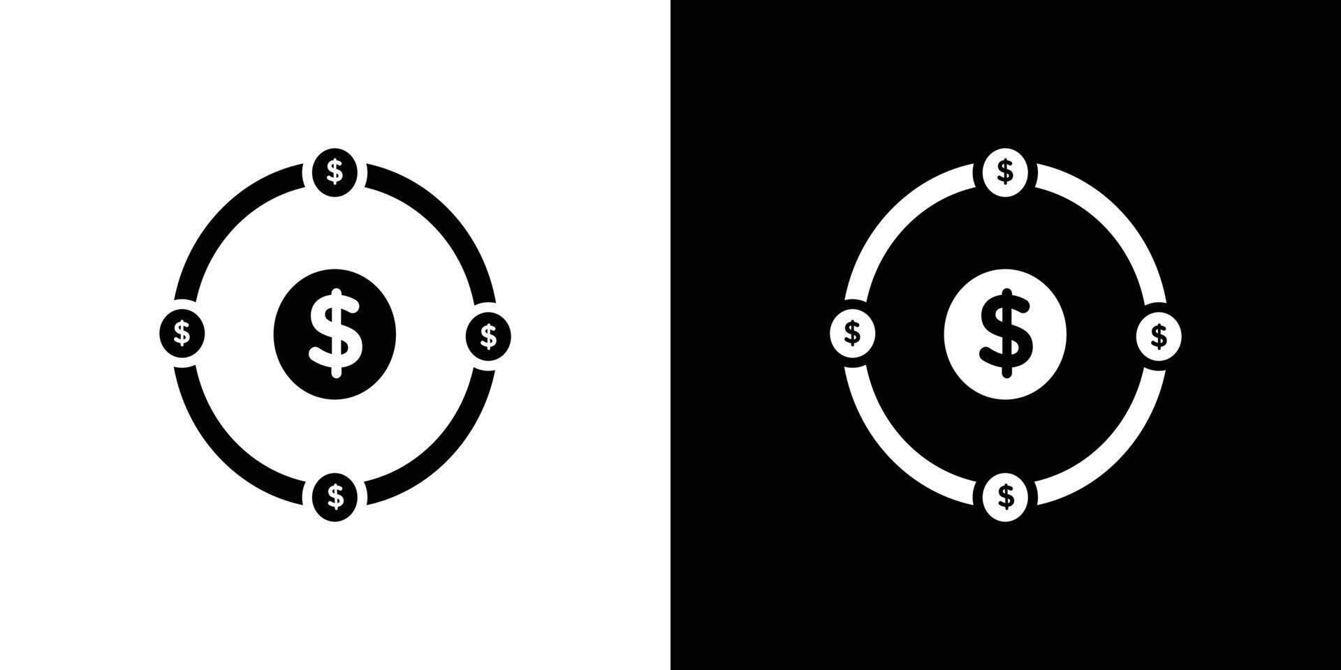 hedge fund icon Flat art illustration in outline vector