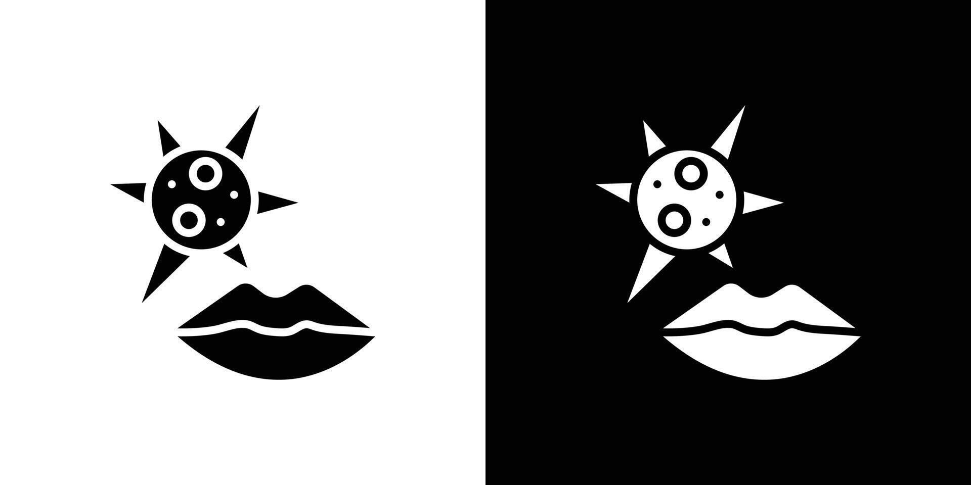 Herpes virus icon Flat art illustration in outline vector