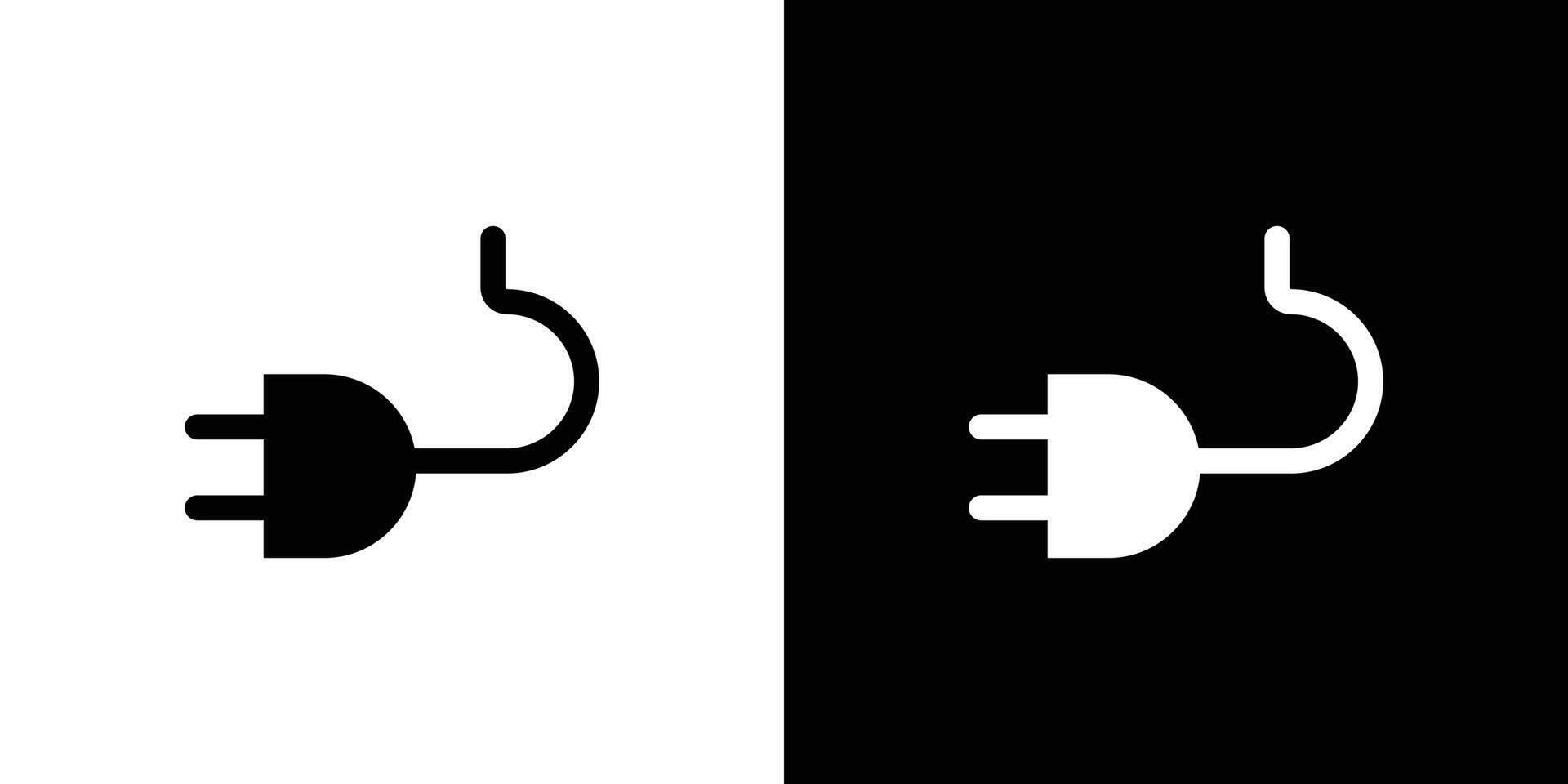 Plug icon Flat art illustration in outline vector