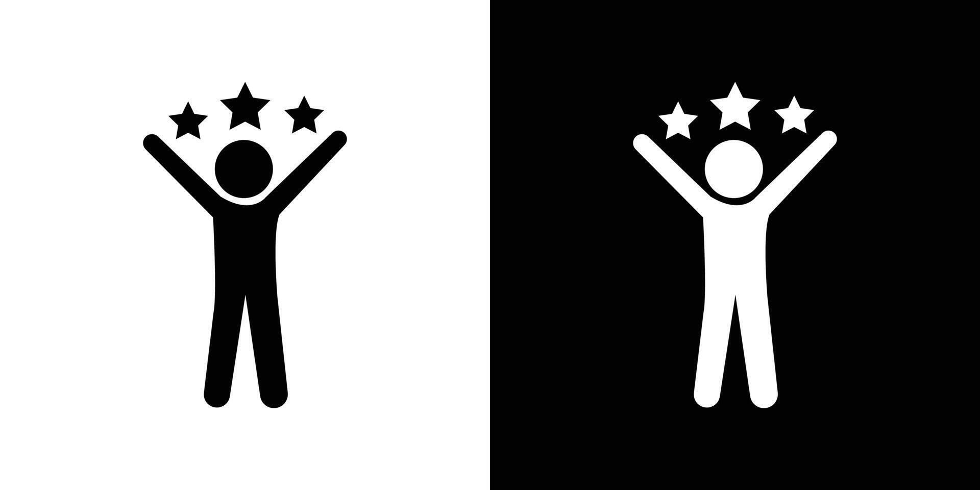 Champion icon Flat art illustration in outline vector